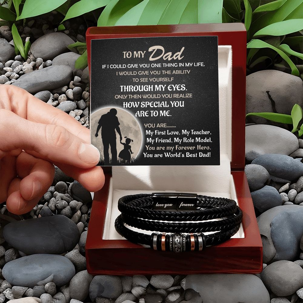 To My Forever Hero, your Daughter - Forever Love Bracelet