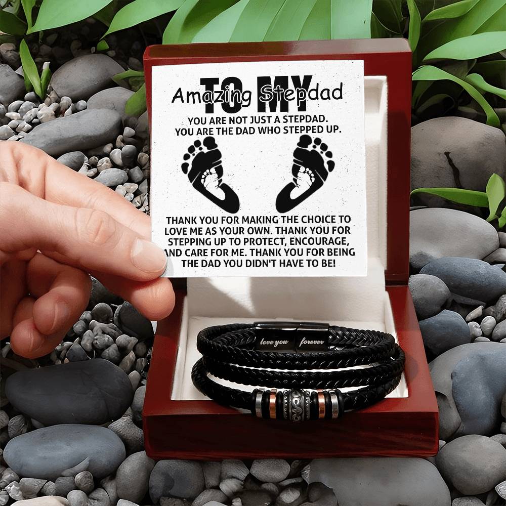 To My Amazing Stepdad Bracelet
