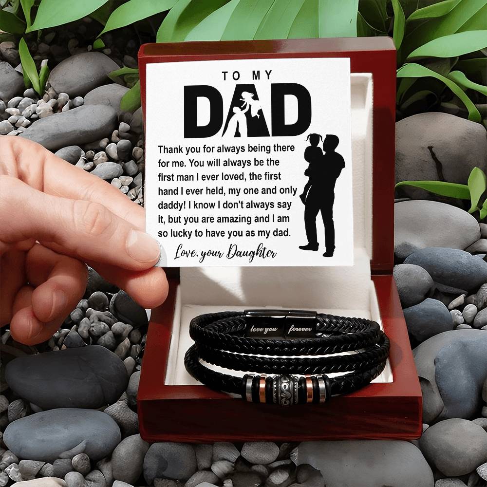 To my Dad thank you for always been There Bracelet