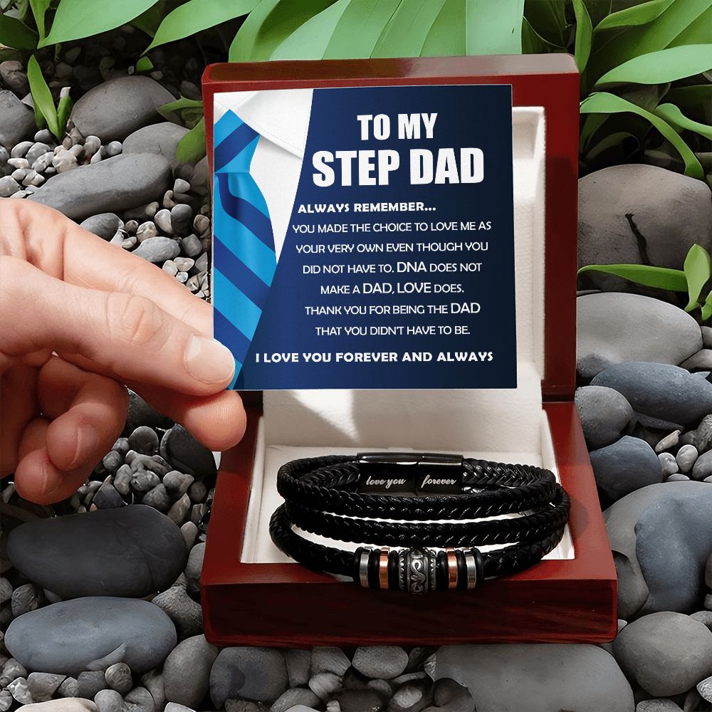 To My Step Dad, Always Remember - Forever Love Bracelet