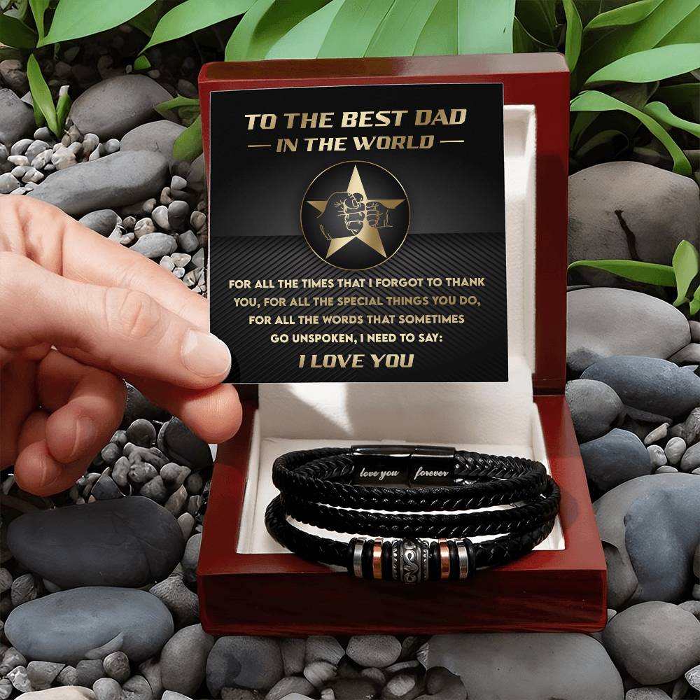To the Best Dad in the World Bracelet