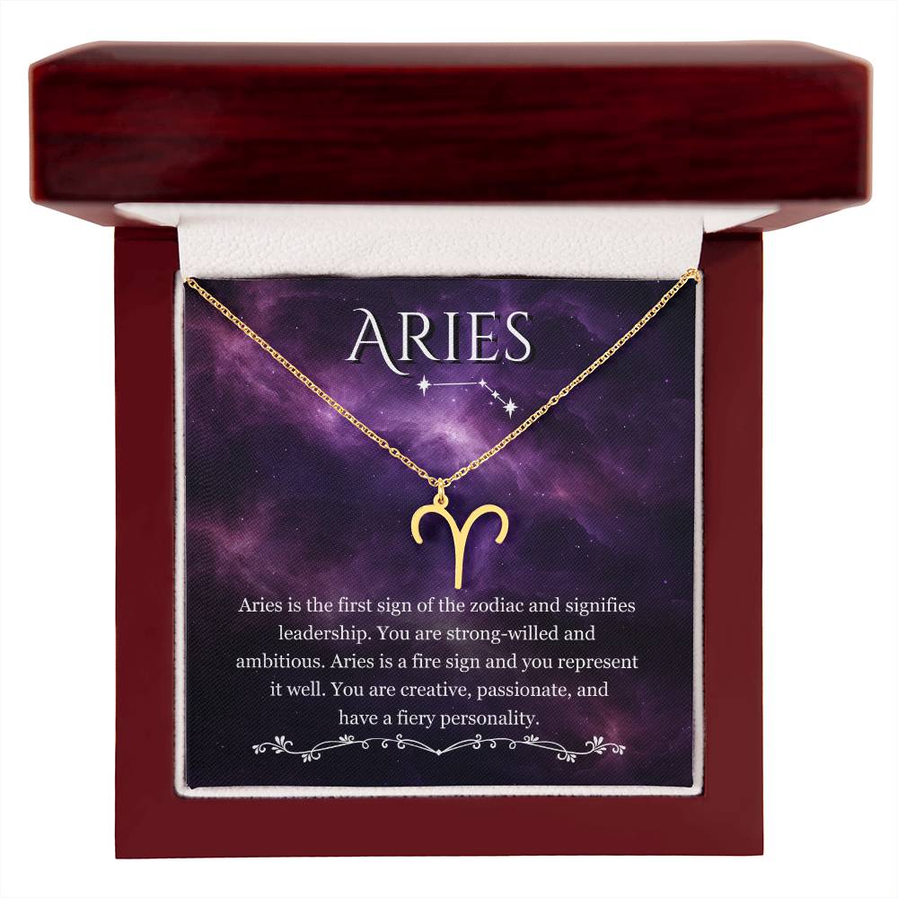 Aries Zodiac Necklace