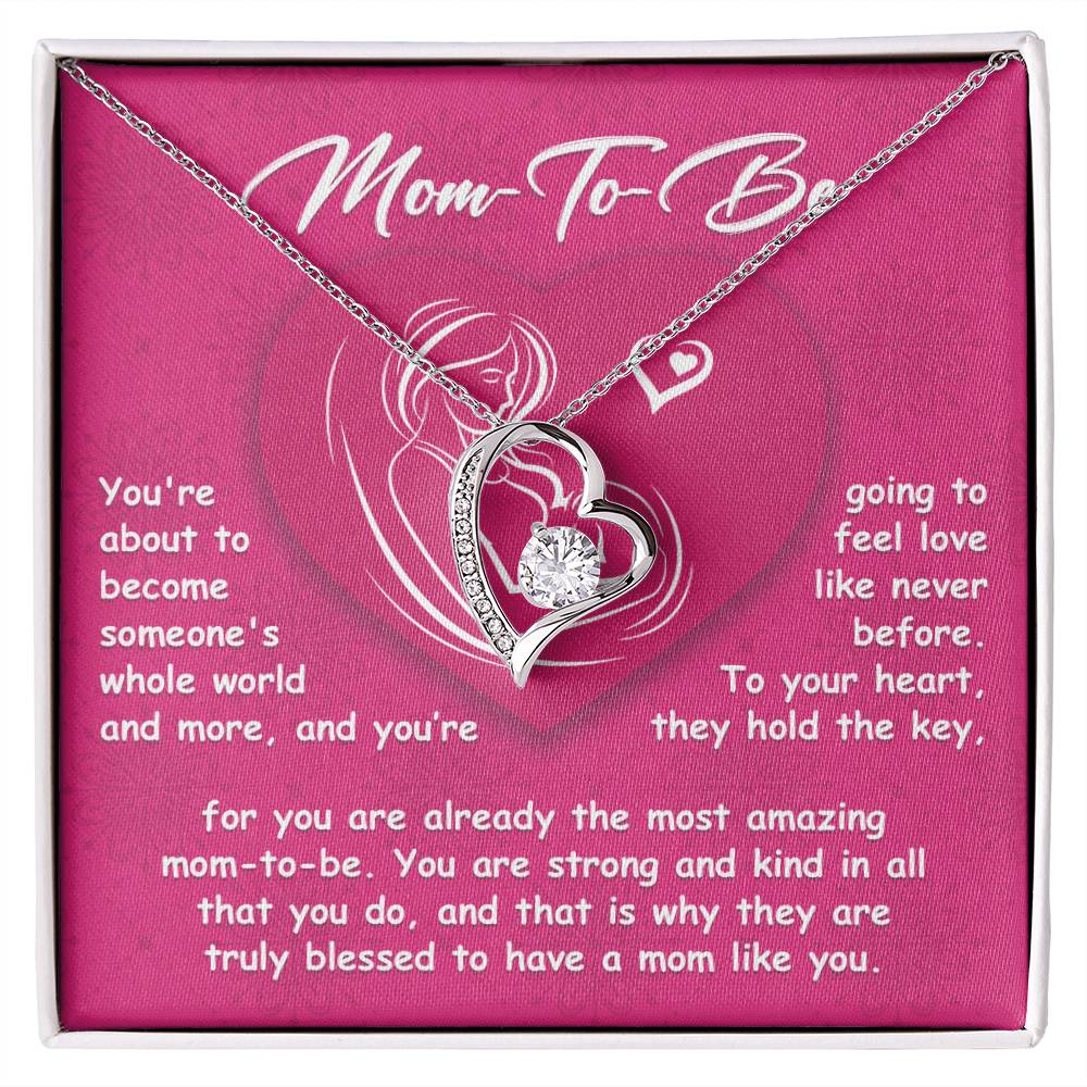 Mom To Be Love Heart Necklace