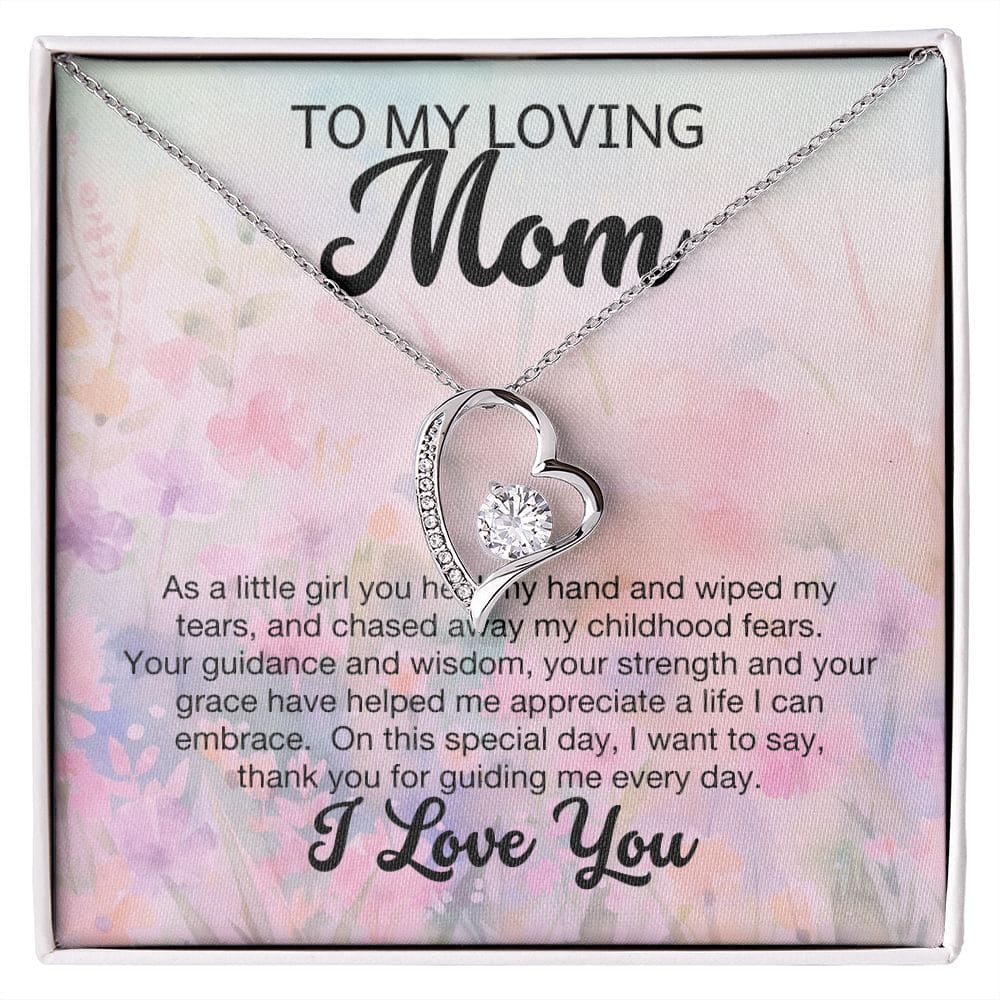 To My Loving mom I Love you Necklace