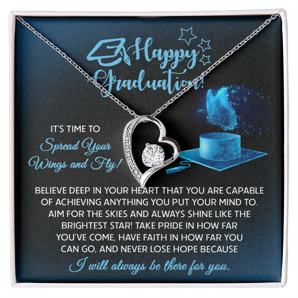 Happy Graduation, Spread Your Wings Necklace