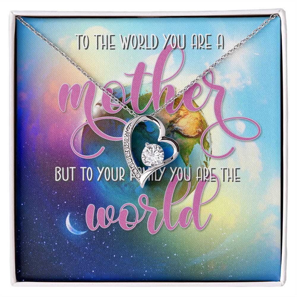 You are My World Mom Necklace