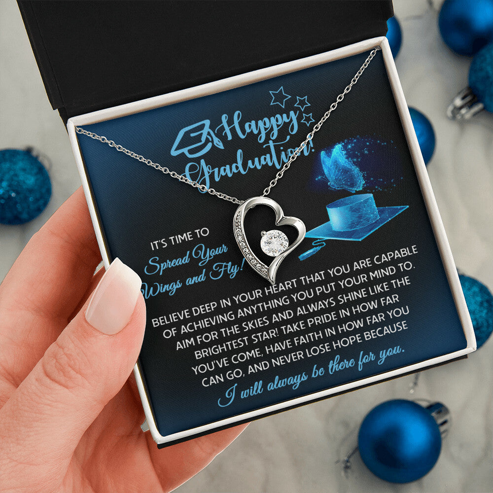 Happy Graduation, Spread Your Wings Necklace