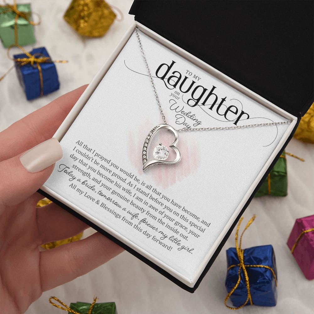 To my daughter on your Wedding Day | Love Heart Necklace