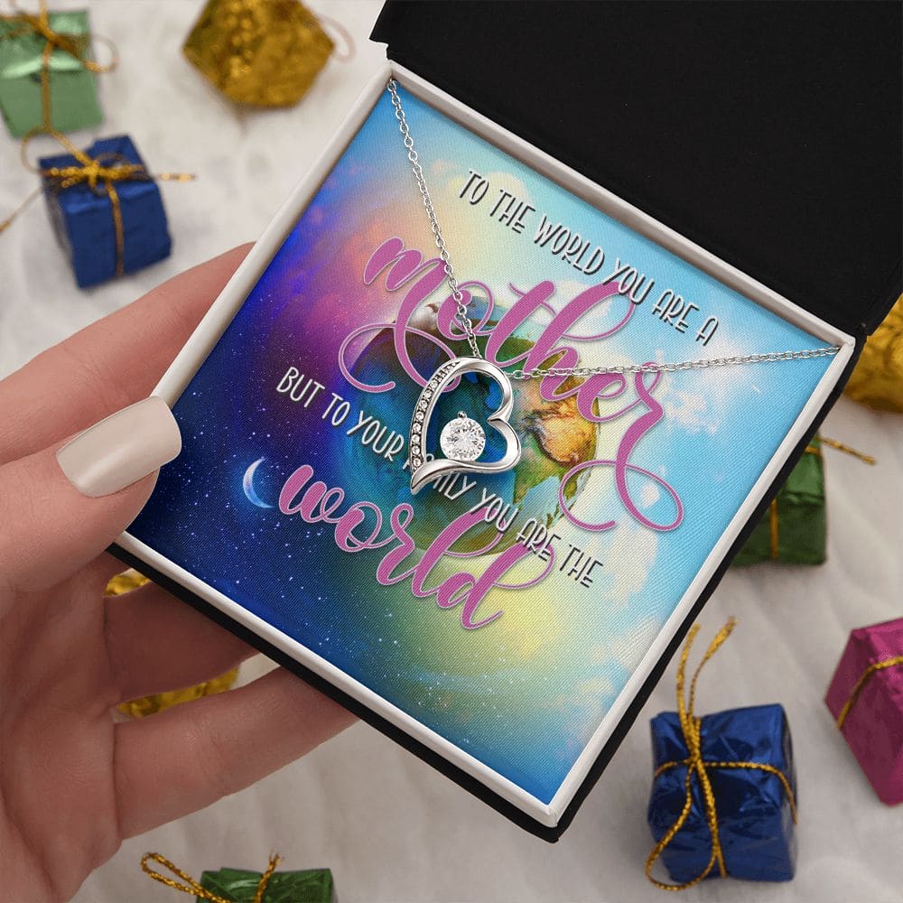 You are My World Mom Necklace