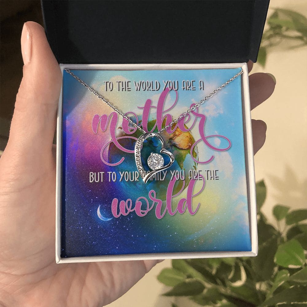 You are My World Mom Necklace