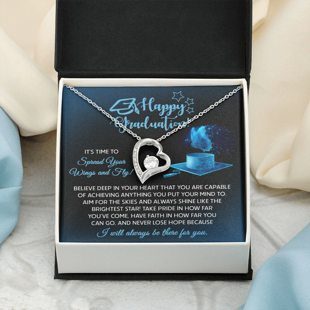 Happy Graduation, Spread Your Wings Necklace