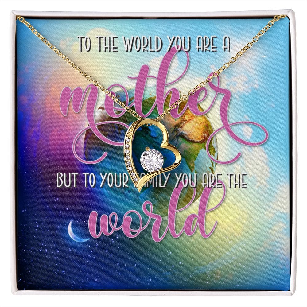 You are My World Mom Necklace