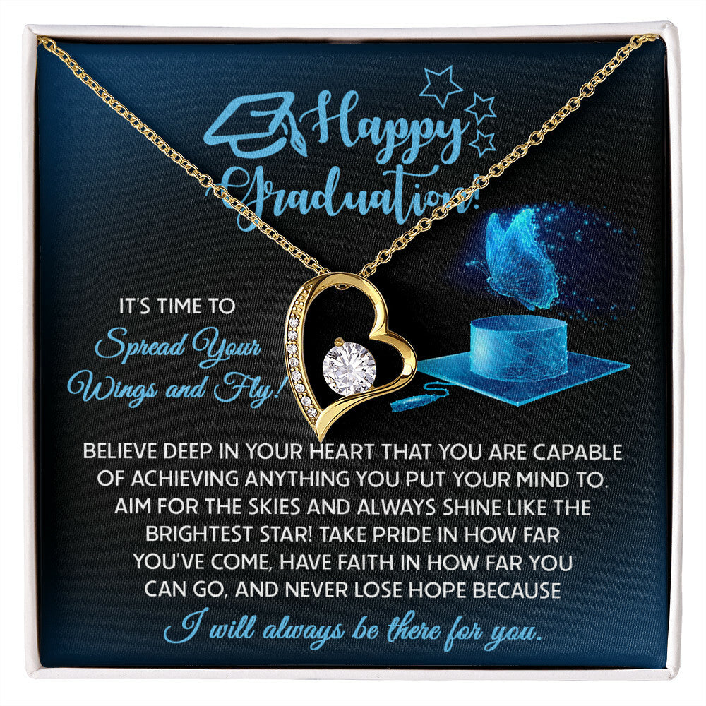 Happy Graduation, Spread Your Wings Necklace