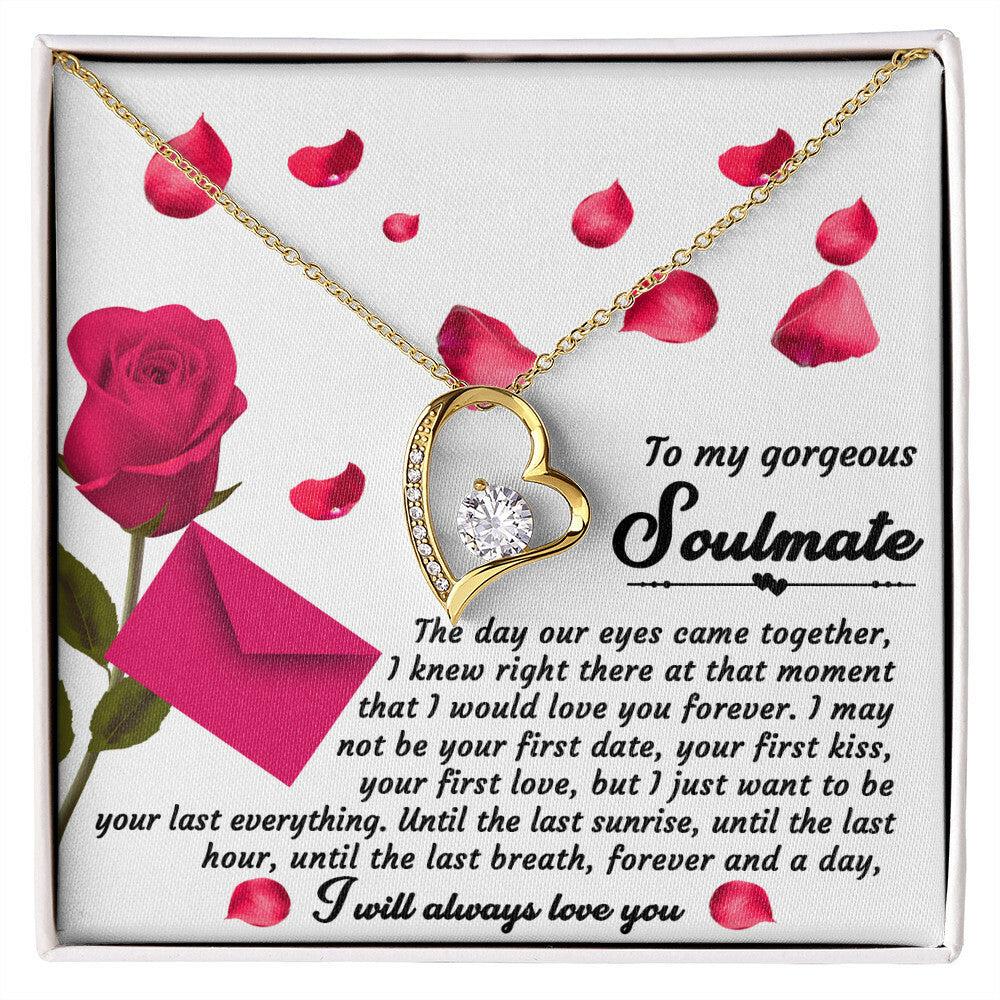 To my Gorgeous Soulmate Forever Love Necklace