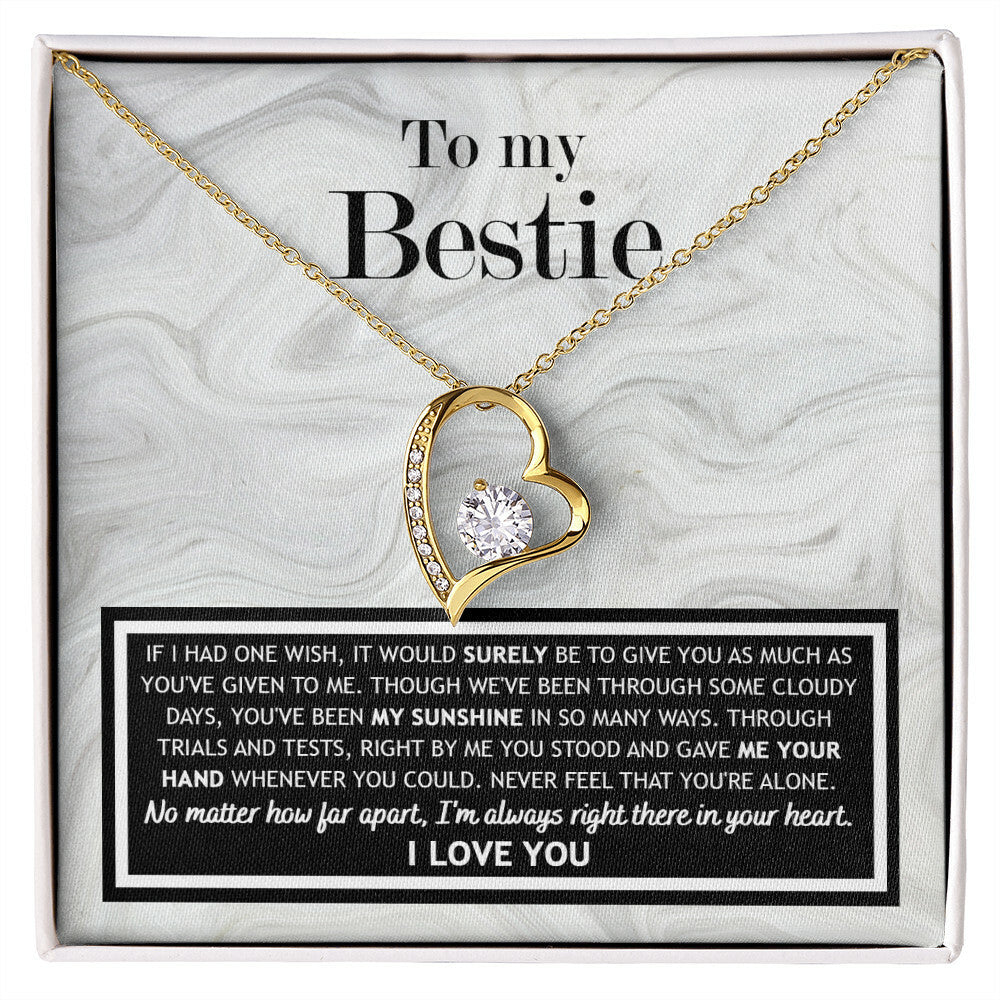 To My Bestie Forever Love Necklace