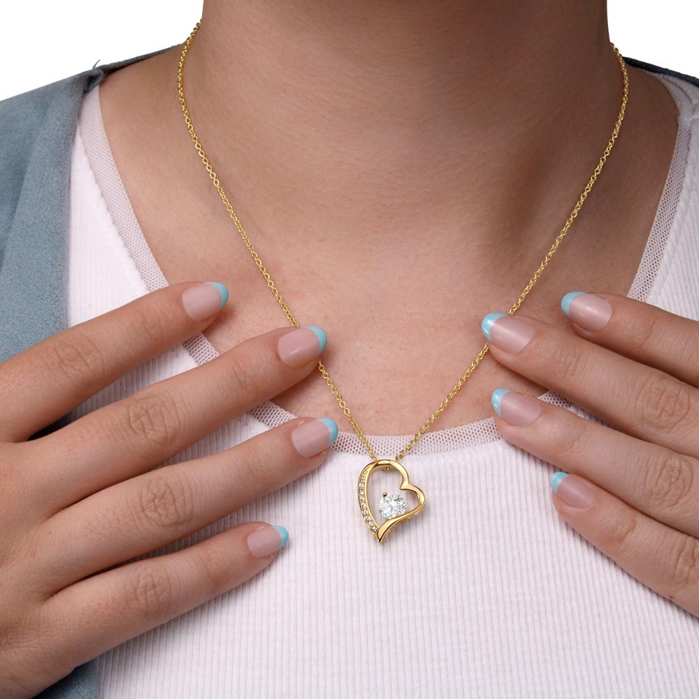 Dear my Bonus Mom Love Heart Necklace