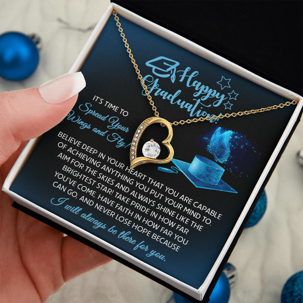 Happy Graduation, Spread Your Wings Necklace