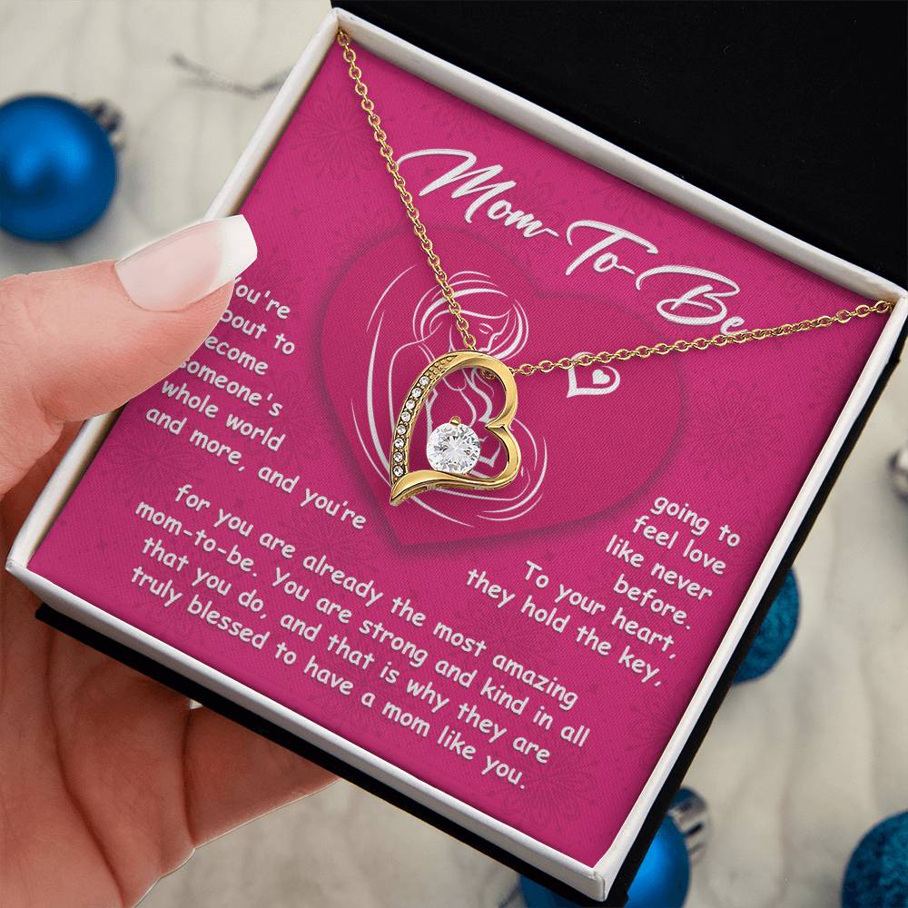 Mom To Be Love Heart Necklace