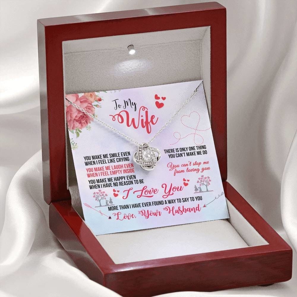 To my Loving wife | Love knot Necklace