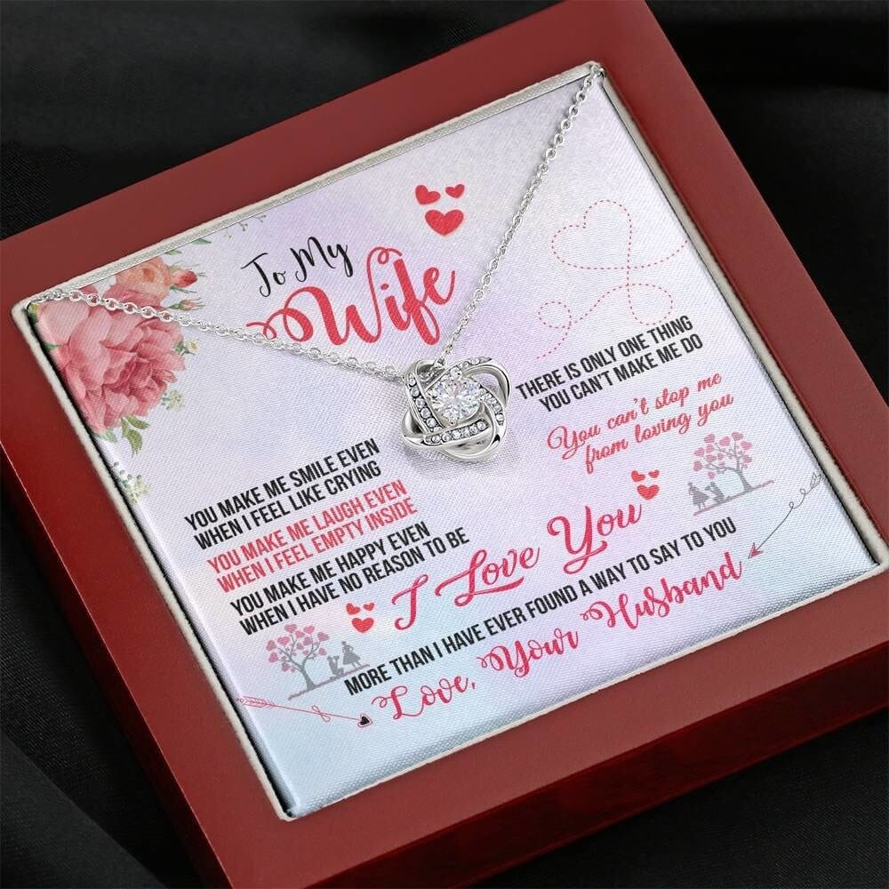 To my Loving wife | Love knot Necklace