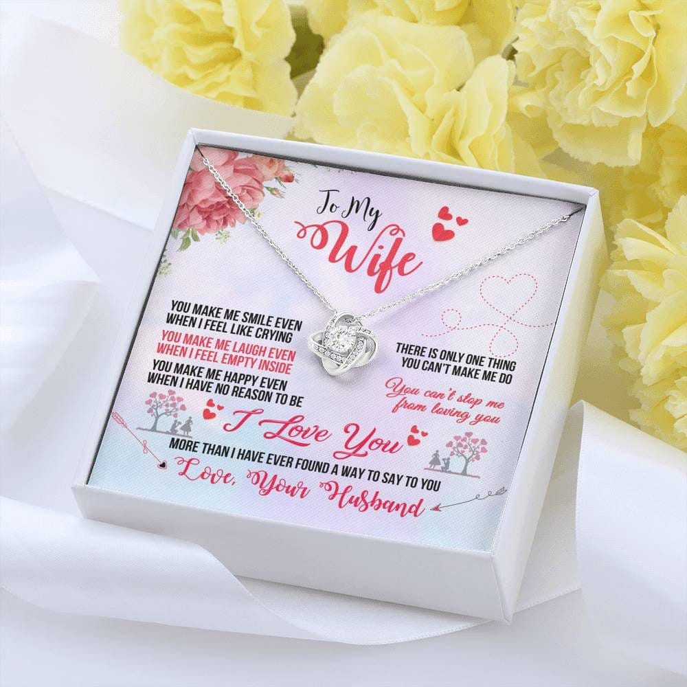 To my Loving wife | Love knot Necklace