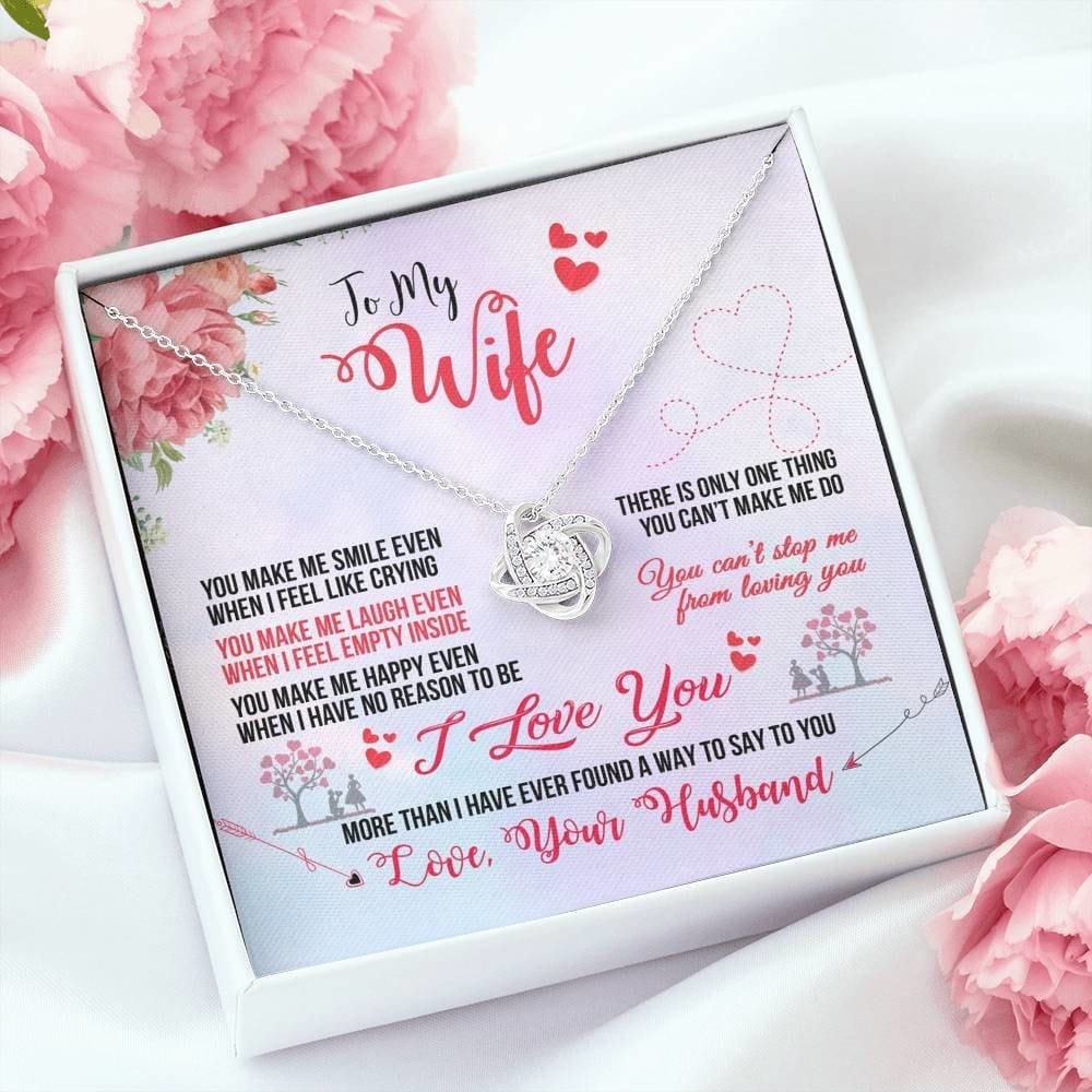 To my Loving wife | Love knot Necklace