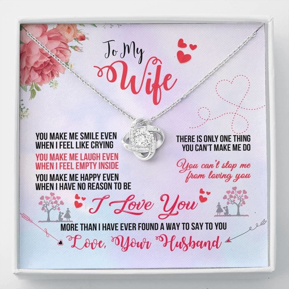 To my Loving wife | Love knot Necklace