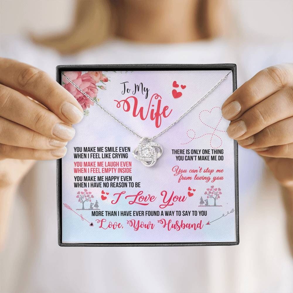To my Loving wife | Love knot Necklace