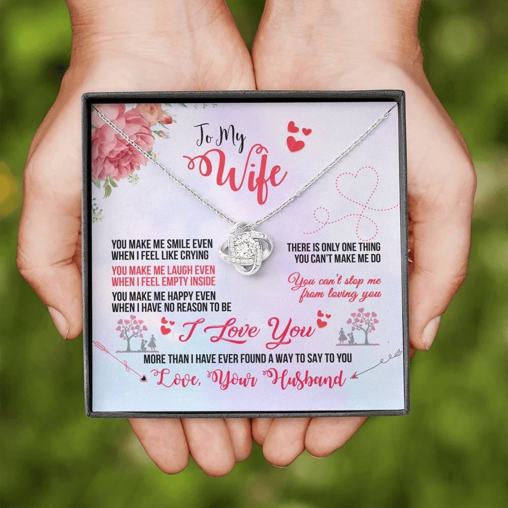 To my Loving wife | Love knot Necklace