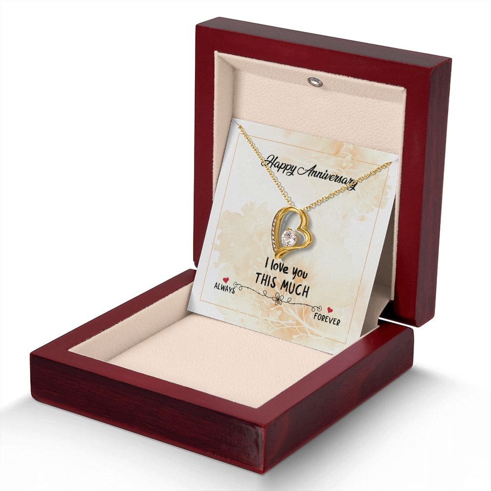 Happy Anniversary, I Love you | Love Heart Necklace