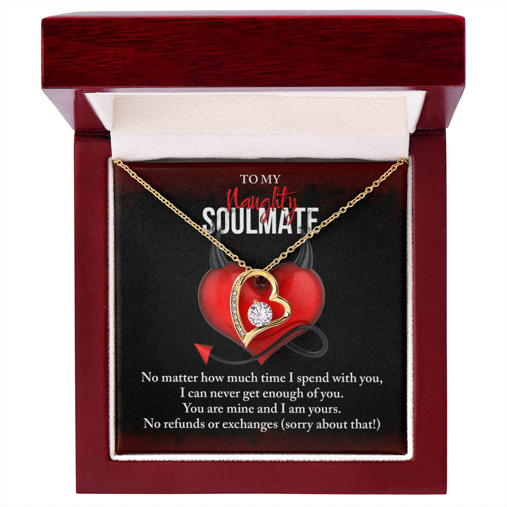 To my naughty Soulmate Forever Love Necklace