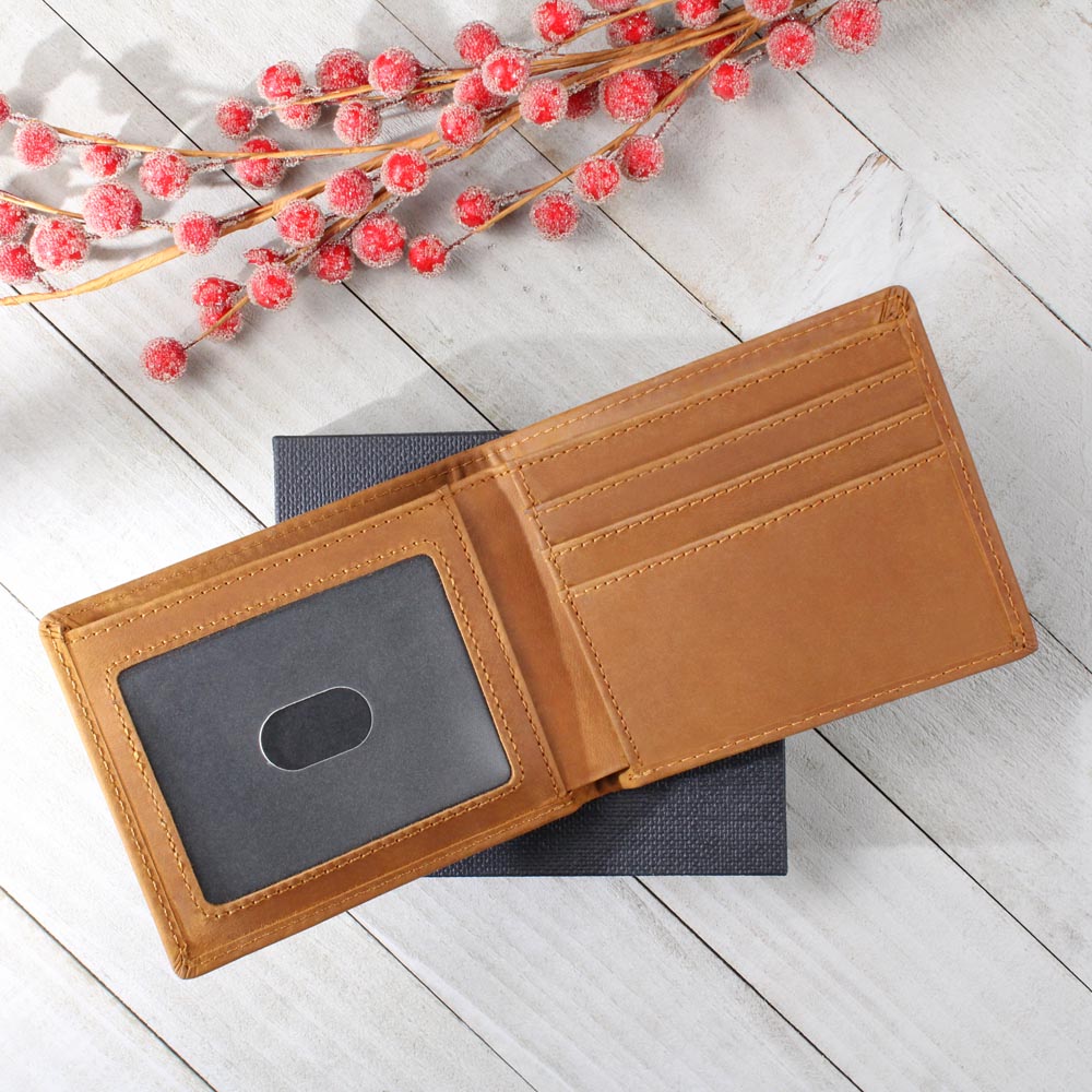 Husband Leather Wallet, Lion King Design, Best Husband Ever Gift, Birthday Gift for Dad, Father's Day Wallet, Custom Gift Box, Dad Gift