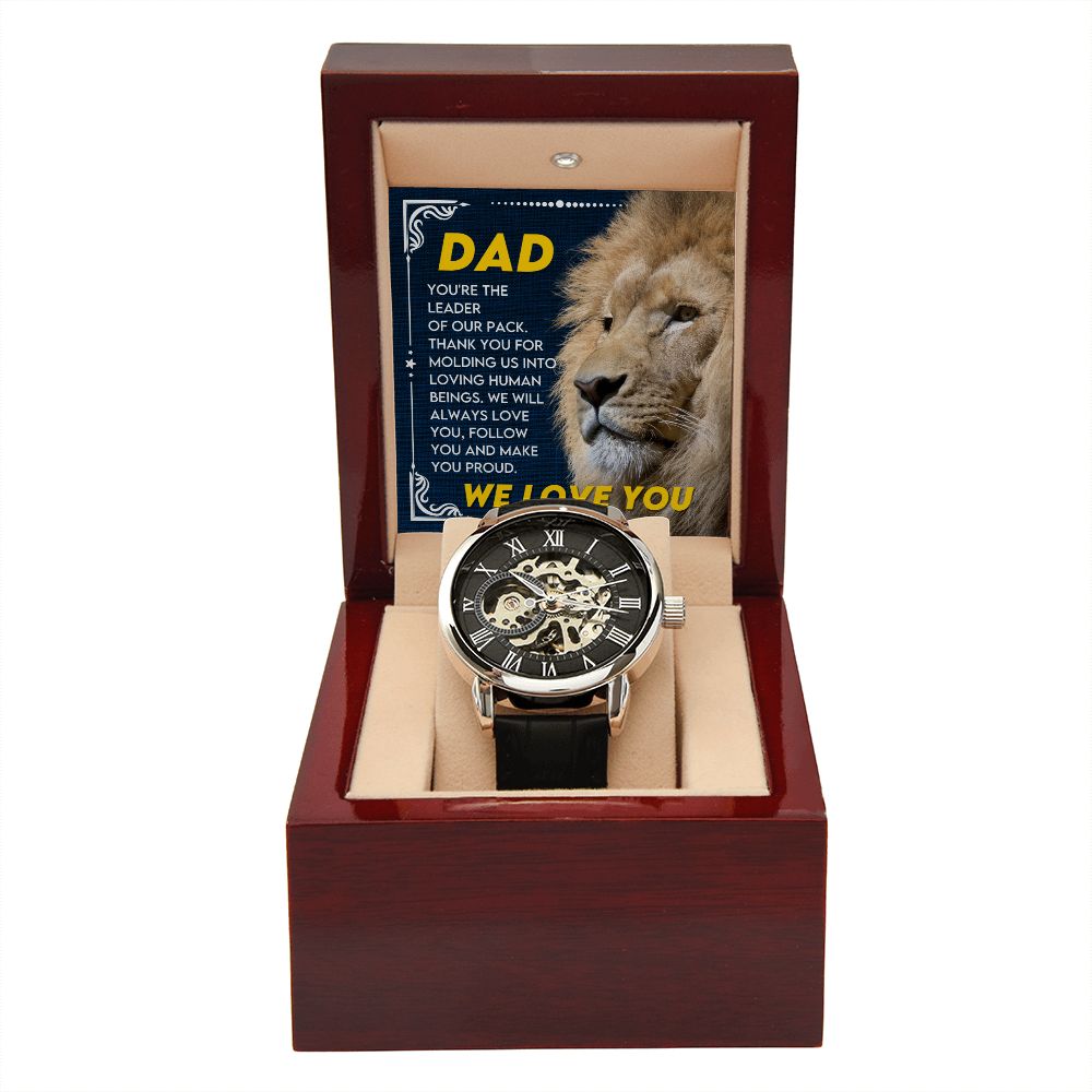 Dad - You are a Leader | Men's Openwork Watch