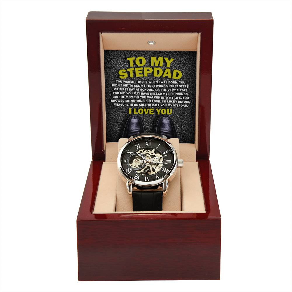 To My Stepdad, Nothing But Love Openwork Watch