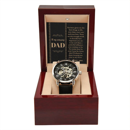 To My amazing Dad Openwork Watch