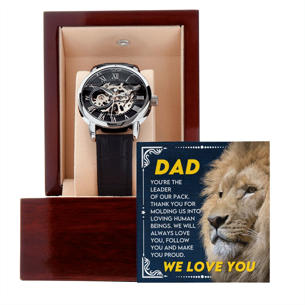 Dad - You are a Leader | Men's Openwork Watch