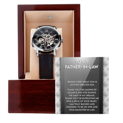 To My Great Father-in-Law Openwork Watch