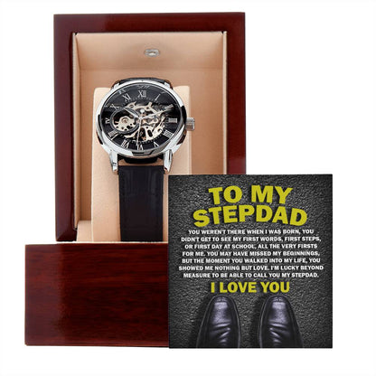 To My Stepdad, Nothing But Love Openwork Watch
