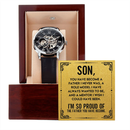 Son - You are Brave | Men's Openwork Watch