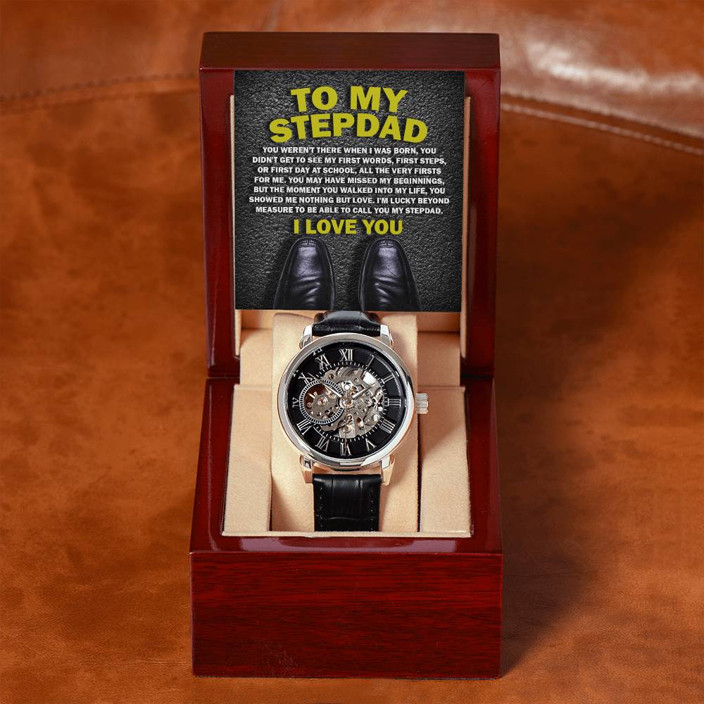 To My Stepdad, Nothing But Love Openwork Watch