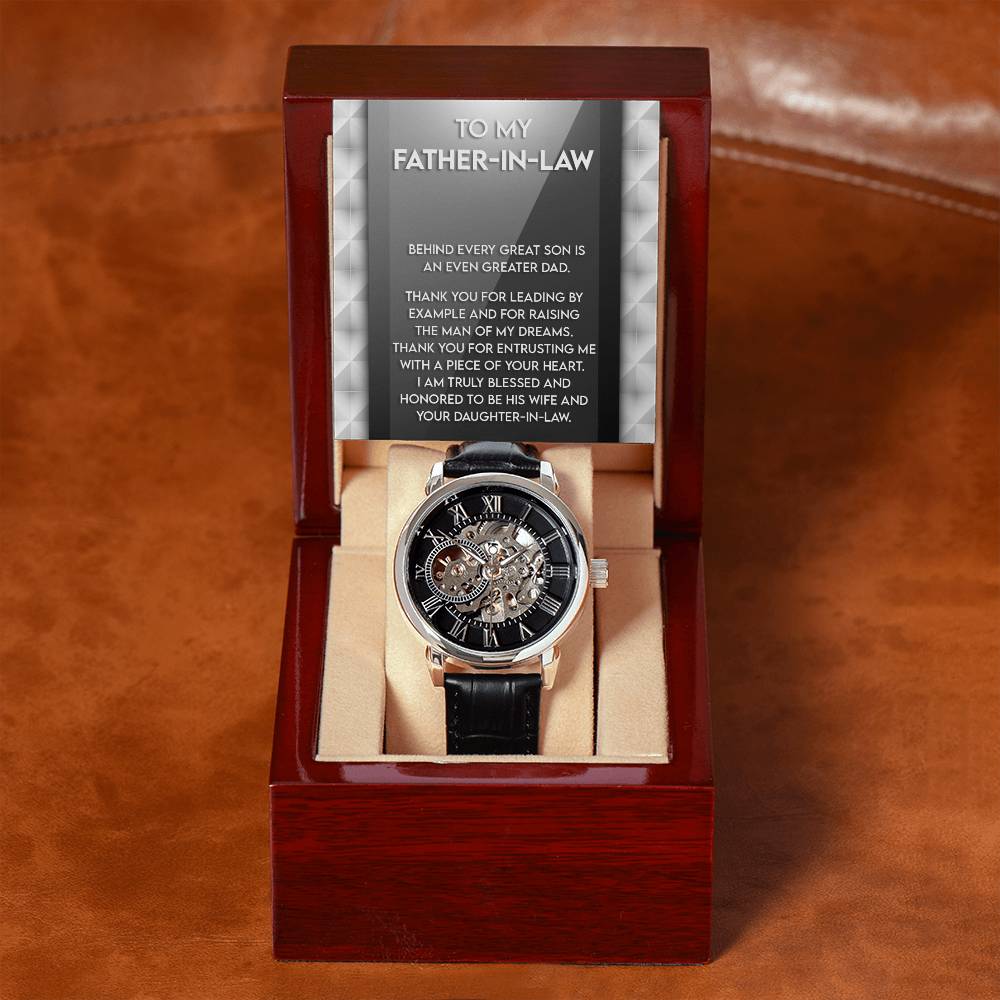 To My Great Father-in-Law Openwork Watch