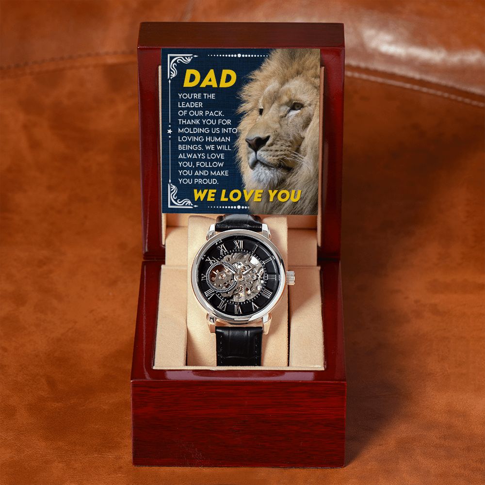 Dad - You are a Leader | Men's Openwork Watch