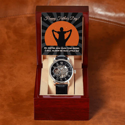 Happy Father's Day Openwork Watch for Dad