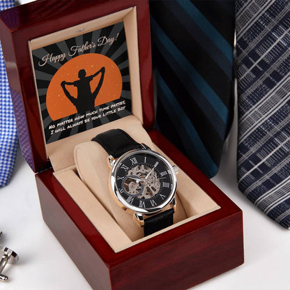 Happy Father's Day Openwork Watch for Dad