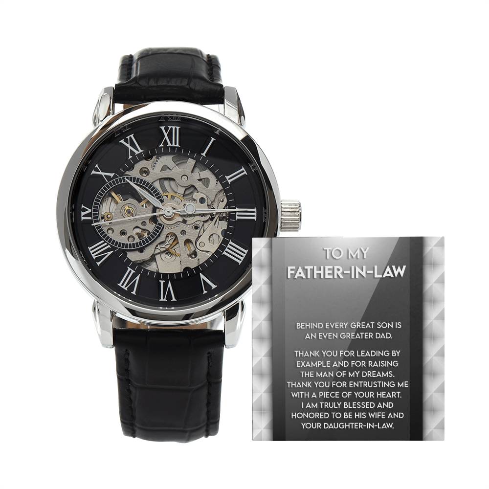 To My Great Father-in-Law Openwork Watch