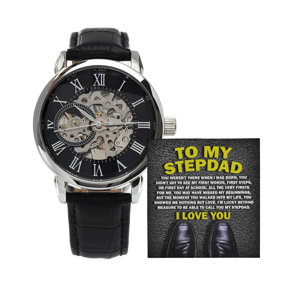 To My Stepdad, Nothing But Love Openwork Watch