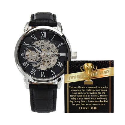 Father of the Year Openwork Watch for Dad