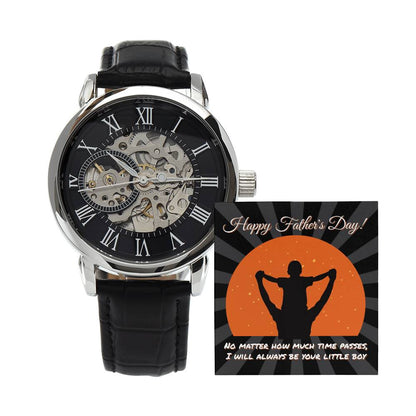 Happy Father's Day Openwork Watch for Dad