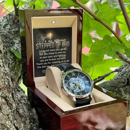 To My Awesome Stepped up dad, Openwork Watch