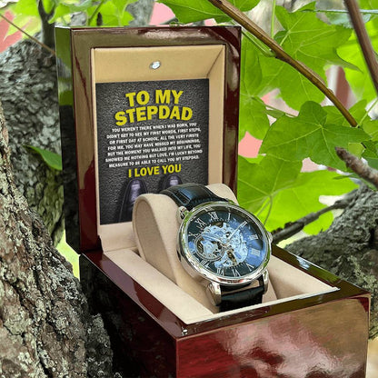 To My Stepdad, Nothing But Love Openwork Watch
